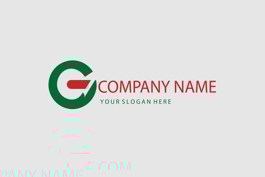 A logo design for a company name vector
