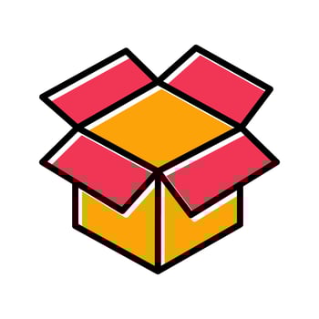 Unwrapping Gift Icon Design vector