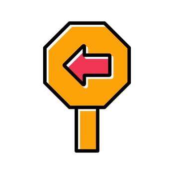 Left Arrow Icon Design vector
