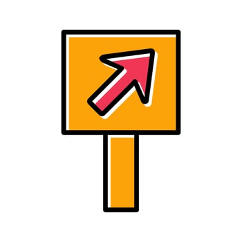 Diagonal Up Right Arrow Icon Design vector
