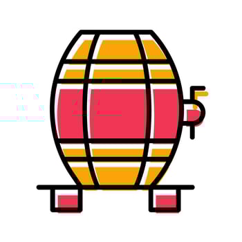 Wine Cask Icon Design vector