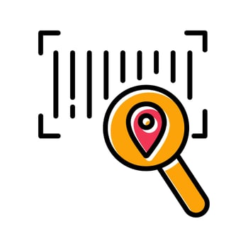 Barcode Tracking Icon Design vector