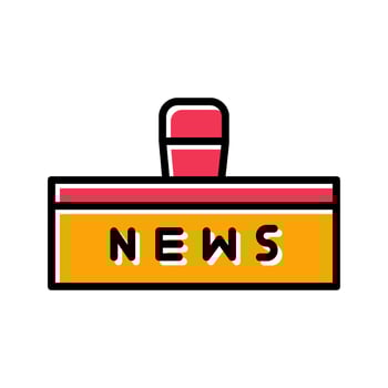News Studio Icon Design vector