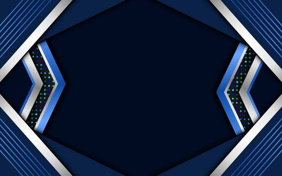 Silver and blue background realistic abstract vector