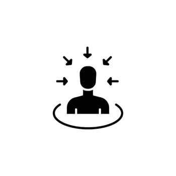 Customer centricity icon symbol collection on white background. EPS 10 vector