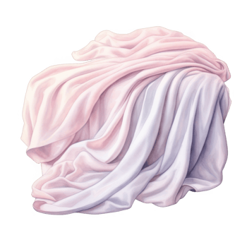 Draped Pastel Fabric with Smooth, Flowing Textures png