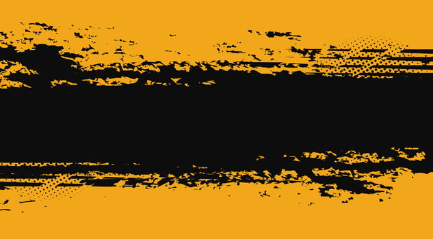 a grunge background with black and orange paint vector