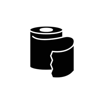 toilet tissue solid icon design good for web or mobile app vector