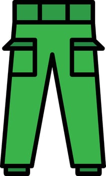 Trousers Icon Design vector