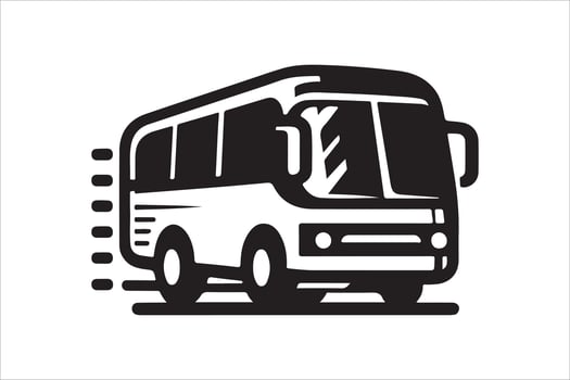 Shuttle Bus Silhouette Vectors for Illustrations, Logos, and Icons