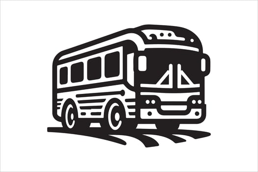Premium Shuttle Bus Silhouette Vectors for Urban Infrastructure Designs
