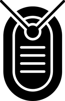 Dog Tag Icon Design vector