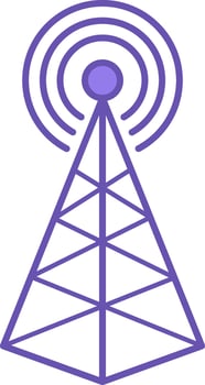 5G Color Icon. Wireless Internet connection. Illustration of a 5G Internet Distributing Device. Technology Concept vector