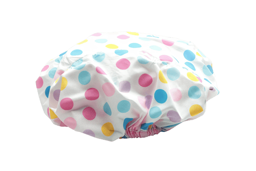 Colorful Polka Dot Shower Cap png