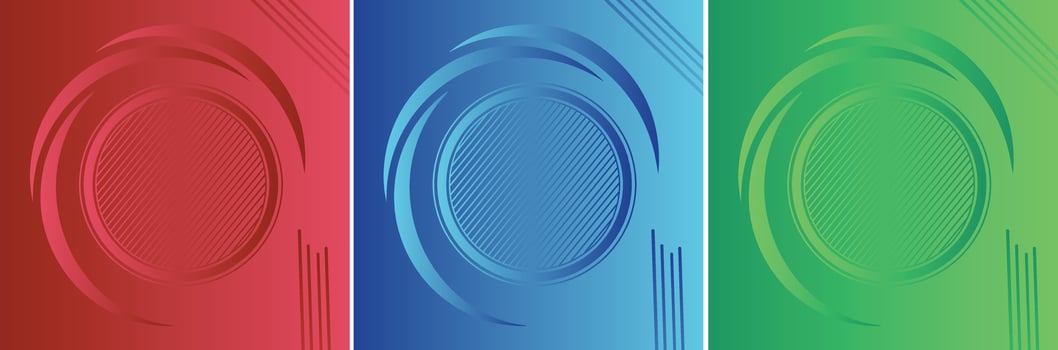 Geometric round gaming shapes Gradient background with dynamic effect. Cover design template for banner, flyer and poster. vector