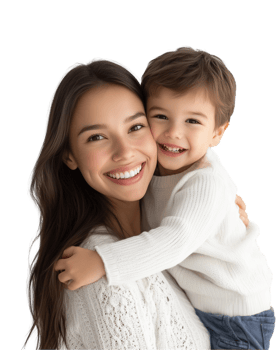 mother and son png