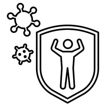 Immune Guard Icon vector