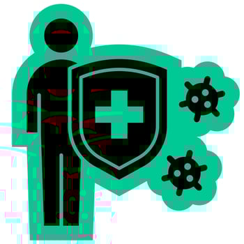 Immunity Health Icon vector