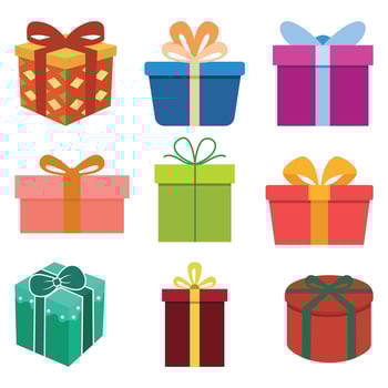 Festive Gift Box for Holiday Celebrations vector