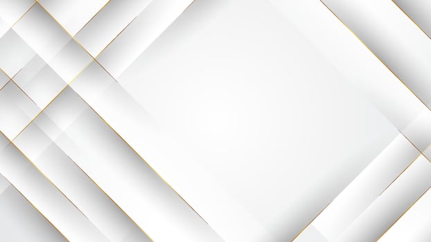 Abstract white background with crossed golden lines vector