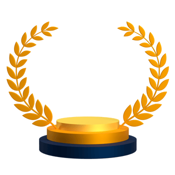Golden Award Badge Ribbon 3D Icon Illustration png