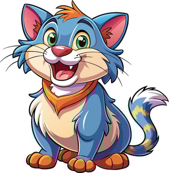Cartoon cat design vector