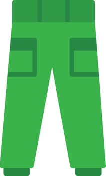 Trousers Icon Design vector