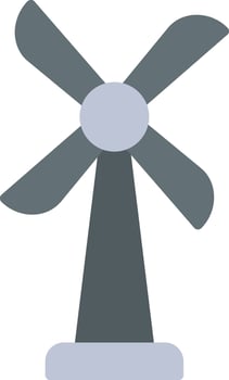 Wind Turbine Icon Design vector