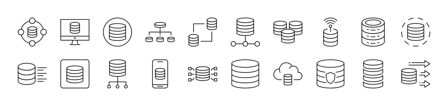 Coin, Savings, Money Pack of Thin Icons. Editable Stroke. Suitable for Web Sites, Books, Cards, Apps vector