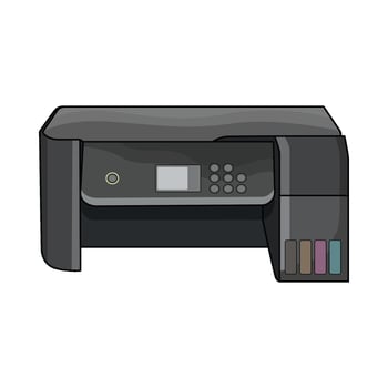 illustration of printer vector
