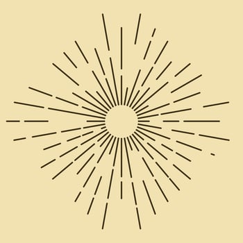 Retro Vintage Sunburst Starburst Sunbeam Spark Line art Texture Decoration Abstract Frame Element. vector