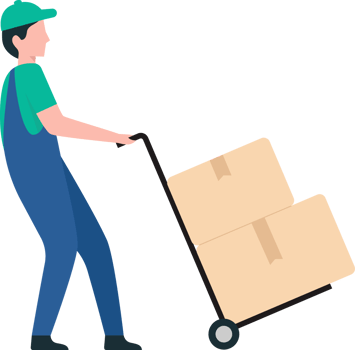 Warehouse Staff Moving Pallets and Organizing Boxes for Shipping. png