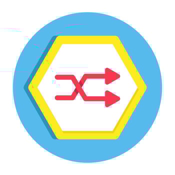 Modern style icon of direction arrow vector