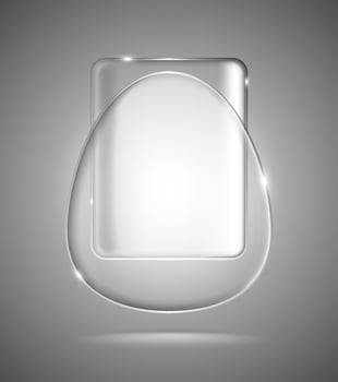 Lightened glass geometric shapes vector