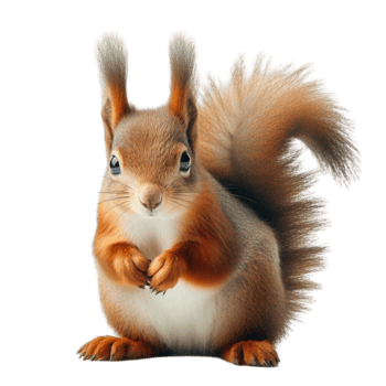 Squirrel Standing on Its Hind Legs png