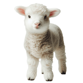 Standing Baby Lamb png