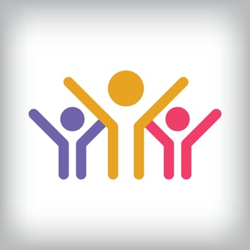 Unique teamwork collaboration logo design. Company, success and corporate company design. vector