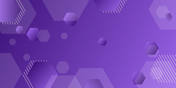 Abstract background gradient dynamic purple transparent white. Hexagonal pattern overlay shape. Cool design. Eps10 vector