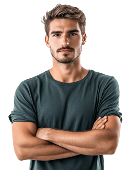 A man with a mustache and a beard png