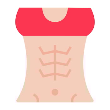 Premium download icon of slim waist vector