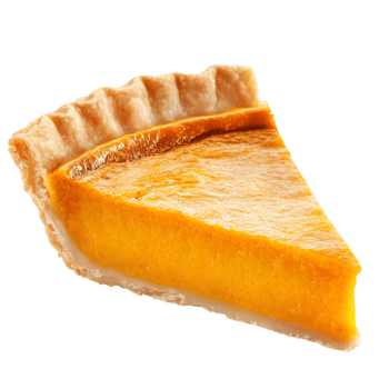 Slice of Pumpkin Pie Illustration png
