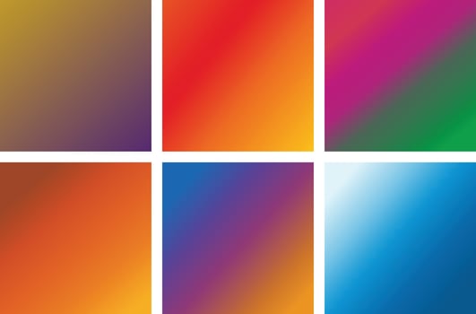 Set of trendy colorful gradient illustrations background vector