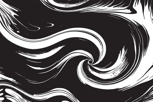 Monochrome black abstract texture on white surface for minimalistic backgrounds. vector
