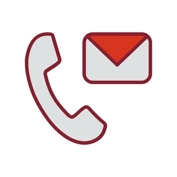 Contact Us Icon Design vector