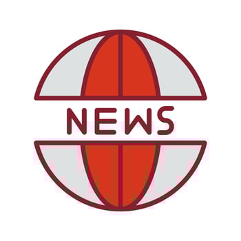 News Website Icon Design vector
