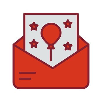 Party Invitation Icon Design vector