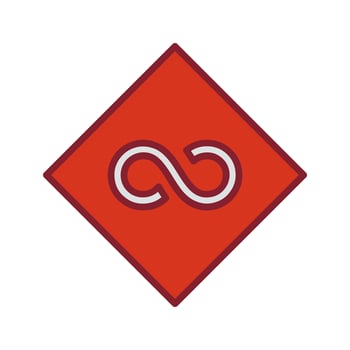 Infinity Sign Icon Design vector