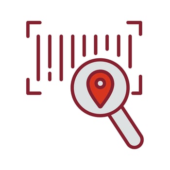 Barcode Tracking Icon Design vector