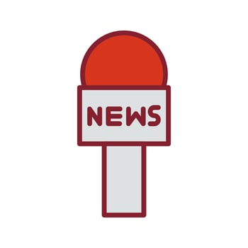 News Microphone Icon Design vector