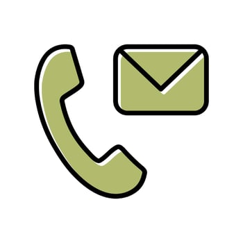Contact Us Icon Design vector